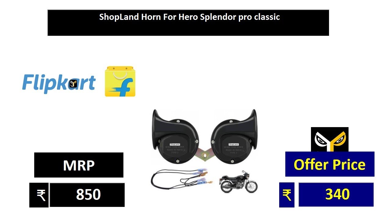 ShopLand Horn For Hero Splendor pro classic