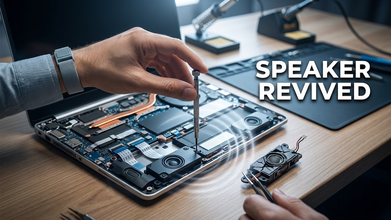 How to Replace Faulty Speakers of HP Laptop - YouTube