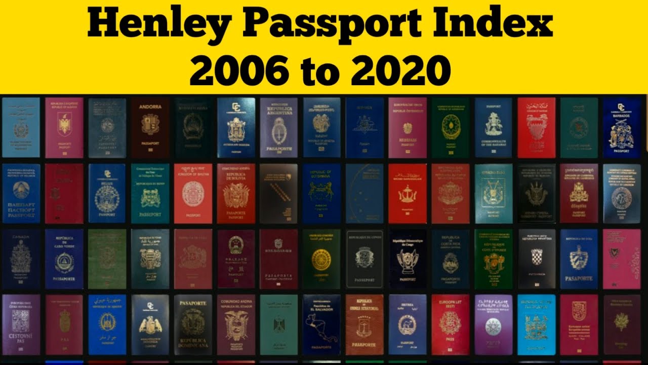 The World's Top 10 Most Powerful Passports (2006 2020) Henley Passport Index 2006 to 2020
