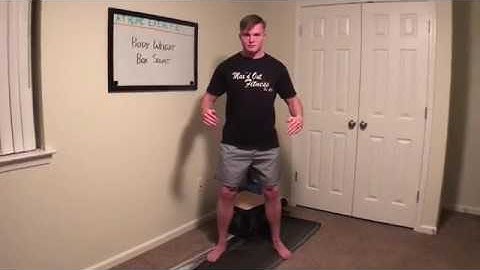 Body Weight Box Squat Tutorial. How to Exercise legs at home.