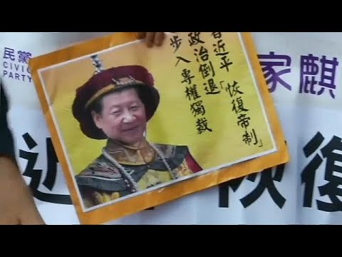 Hong Kong protest against ‘lifelong presidency’ for President Xi