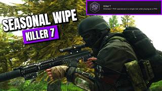 UNLOCKING RARE KILLER 7 ACHIEVEMENT - NEW SEASONAL WIPE Escape From Tarkov