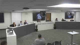 Blue Valley Board of Education Meeting 11-10-2025