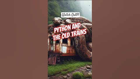 Pythons and Old Trains | #youtubeshorts #shortsvideo #shortsfeed #reptileworld #beastshorts #trains