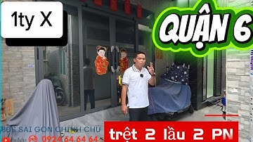 Quận 6 nhà đẹp chỉ hơn tỷ // trệt 2 lầu giá rẽ cùng phân khúc #0924646464 