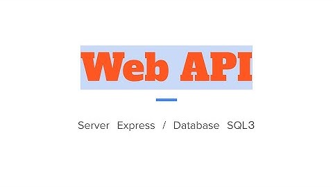 Express（Node.js）でWeb APIを作成しよう＃1