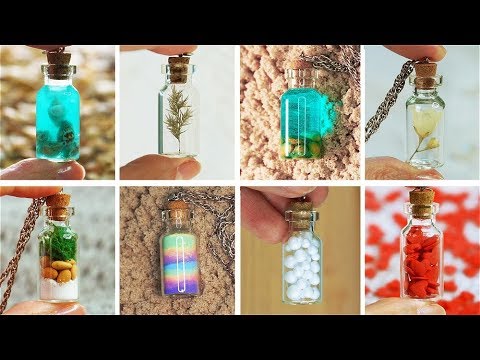 12 mini Charm Bottles - Cutest Jewelry DIY! MINI CHARMS IN A BOTTLE! -  YouTube
