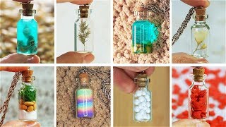 20 mini Charm Bottles - Cutest Jewelry DIY! MINI CHARMS IN A