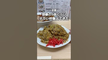 【低価格でガッツリ炒飯を爆食いできる中華3選】①たぬき屋・伏見駅②大黒ラーメン・桃山御陵前駅③平和軒・久津川　#京都グルメ #kyotogourmet #kyotofood