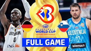 Germany v Slovenia | Full Basketball Game | FIBA Basketball World Cup 2023