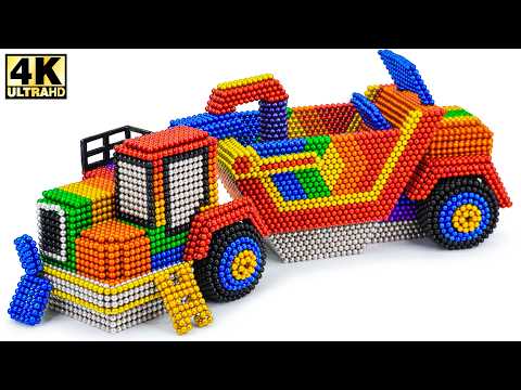 DIY - Build a 657G Wheel Tractor Scraper from magnetic balls