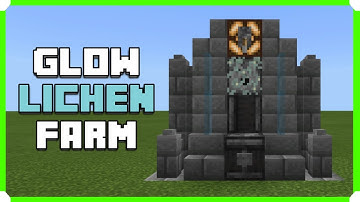 How To Build A Glow Lichen Farm in Minecraft Bedrock Edition 1.17