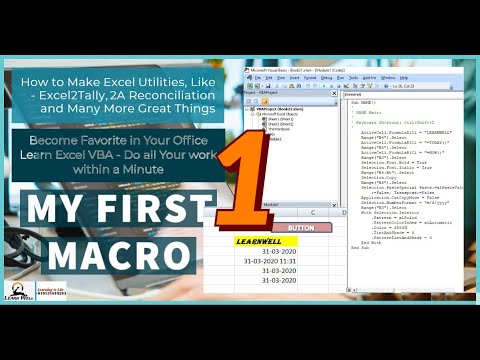 Excel VBA Tutorial | Introduction | Create Your First Macro [HINDI] - YouTube