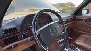 1991 C126 Mercedes 560 SEC (Interior)