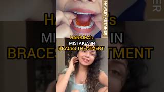 hansika krishna's braces journey mistakes with retainers #arogyam #diyakrishna #malayalamshorts