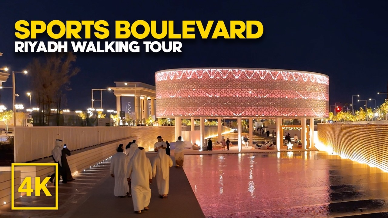 Sports Boulevard Riyadh Walking Tour | Night Walk Tour | Night Life Riyadh Boulevard