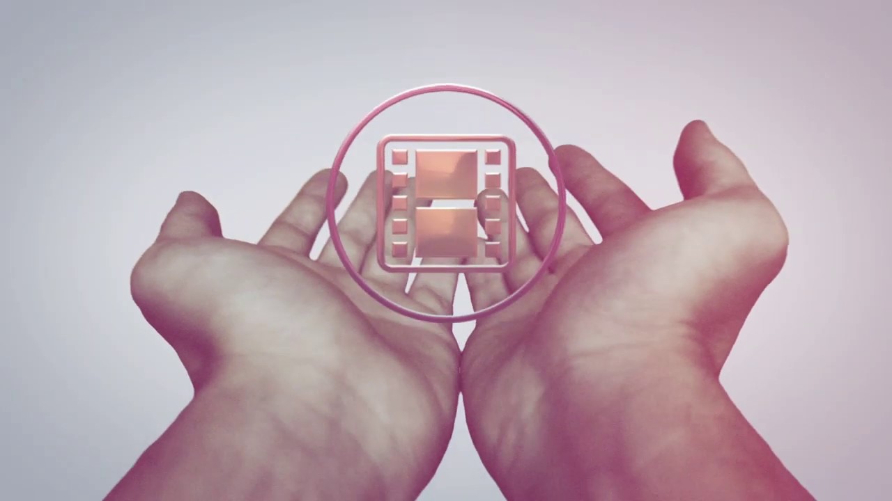 Интро раскрытие логотипа в руках / Hand Logo - FOOTAGEPRO/FOOTAGE.SU