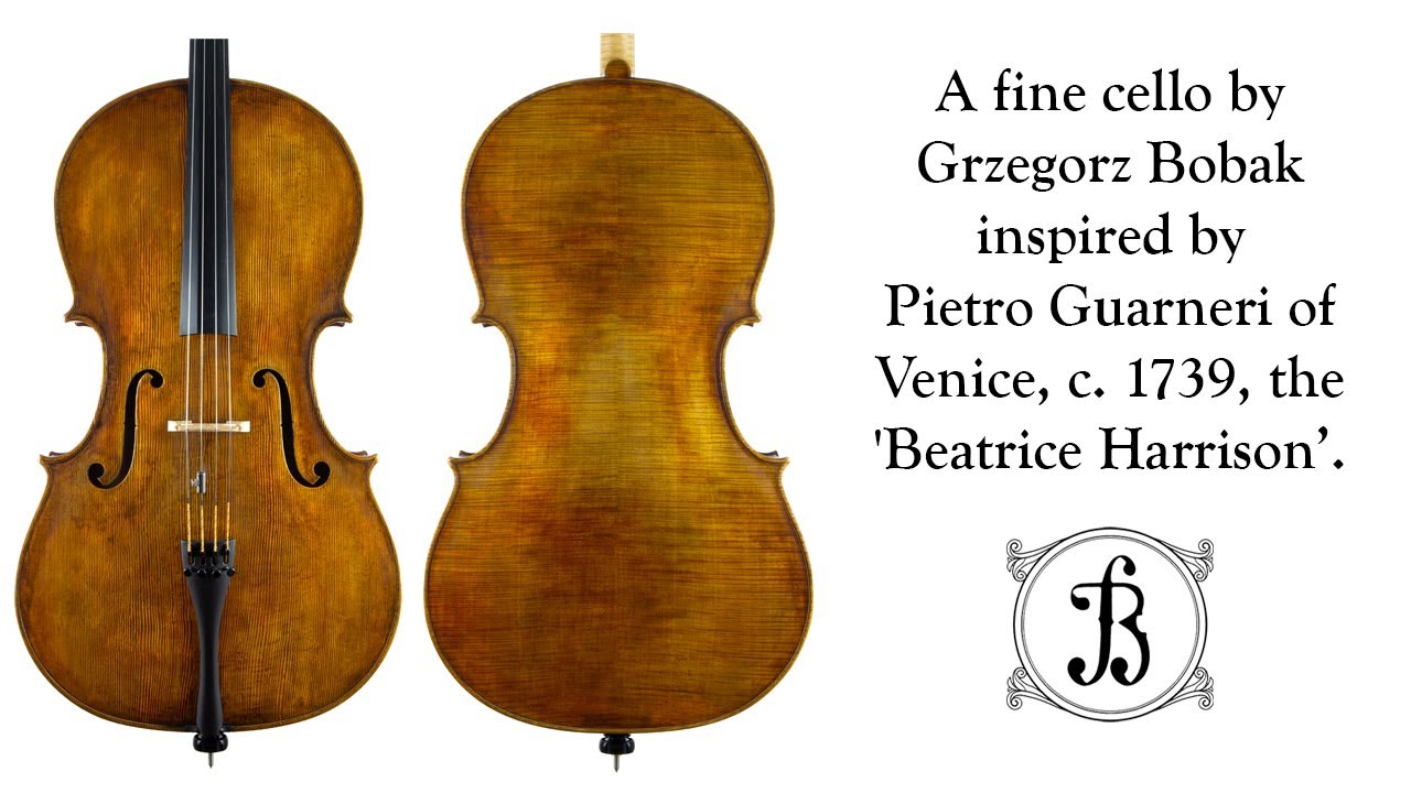 Attila Pasztor demonstrates a fine cello by Grzegorz Bobak.