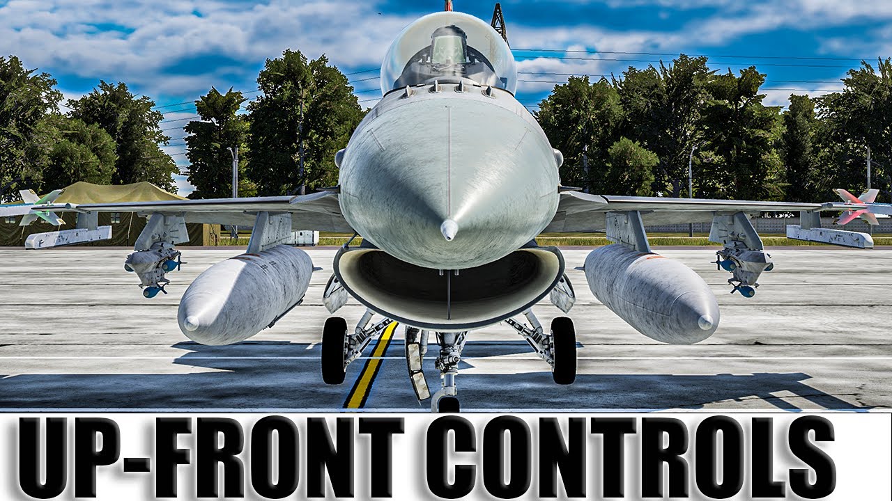 DCS - F-16C - UP FRONT CONTROLS - DIGITAL COMBAT SIMULATOR - 4K - YouTube