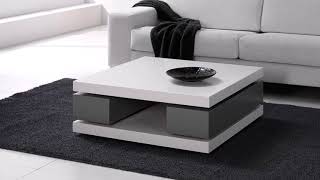Black Sleek Contemporary TV Console for TVs up to 65″ modern minimalist coffee table in your living room