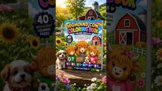 Highland Cow Coloring Book