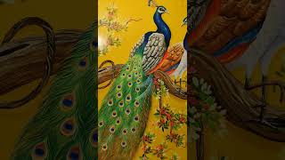 peacock wall painting. #wallart #artist #acrylicpainting #homedecor