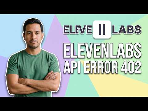 Fix ElevenLabs API Error 402 (Easy Guide)