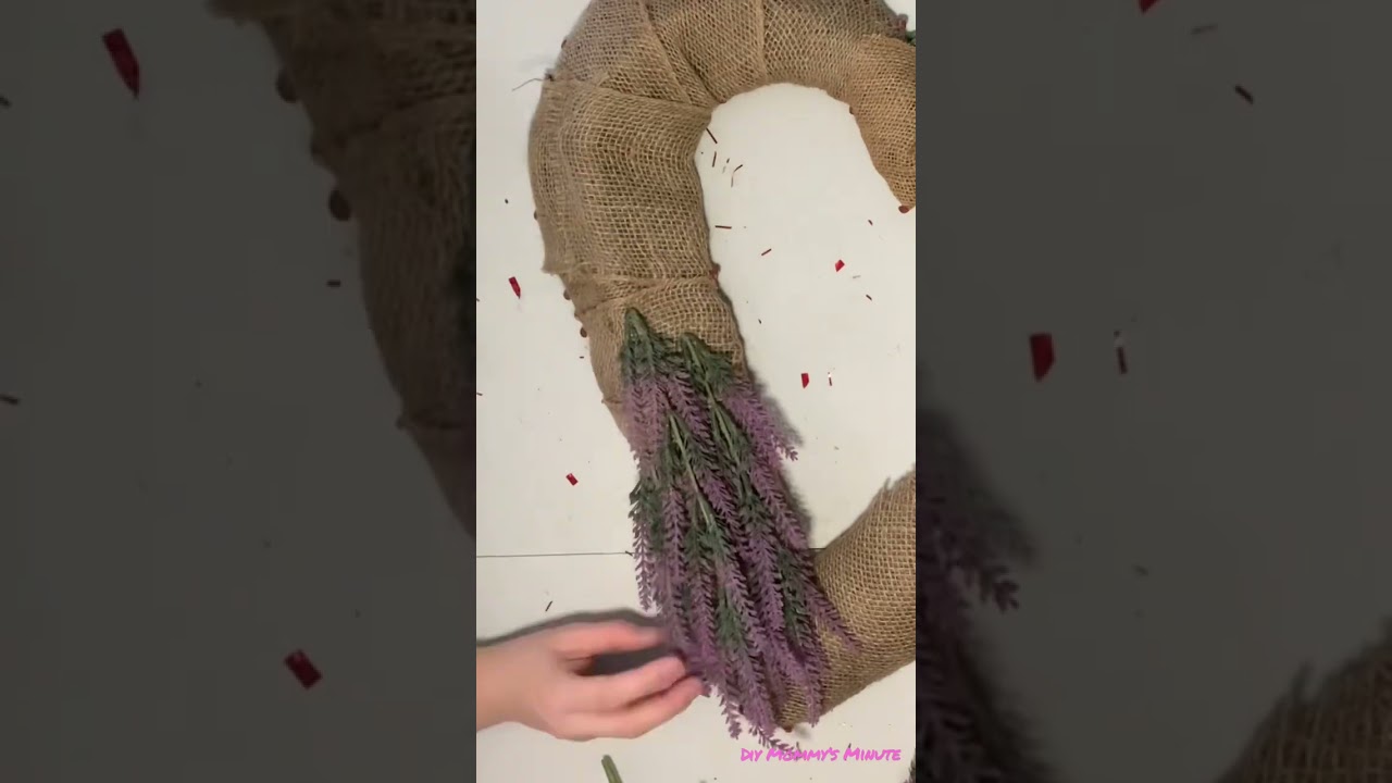 DIY Lavender Wreath!! Dollarama 
