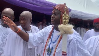 Ooni of Ife Steps Out for His Twins Naming Ceremony in Grand Royal Style