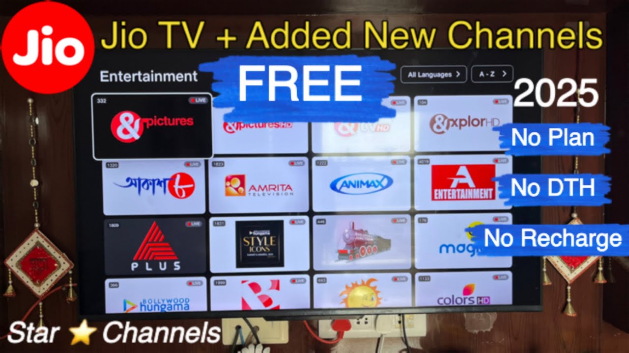 Jio TV Plus New Channels || New Features Jio TV+ - Watch Live Free Channels with No Charges!