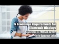 Ecodesign for Electronic Displays