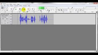 Audacity Lesson 3, Control Buttons