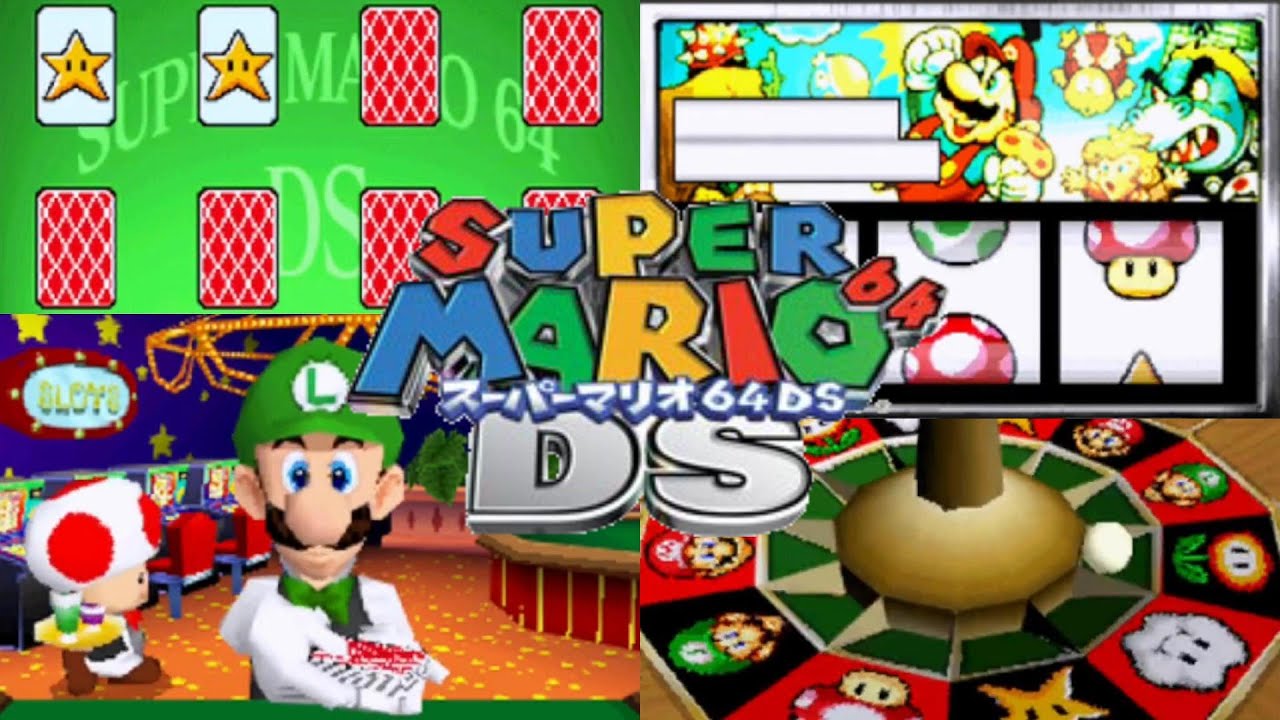 ルイージカジノで楽しむ【スーパーマリオ64DS】