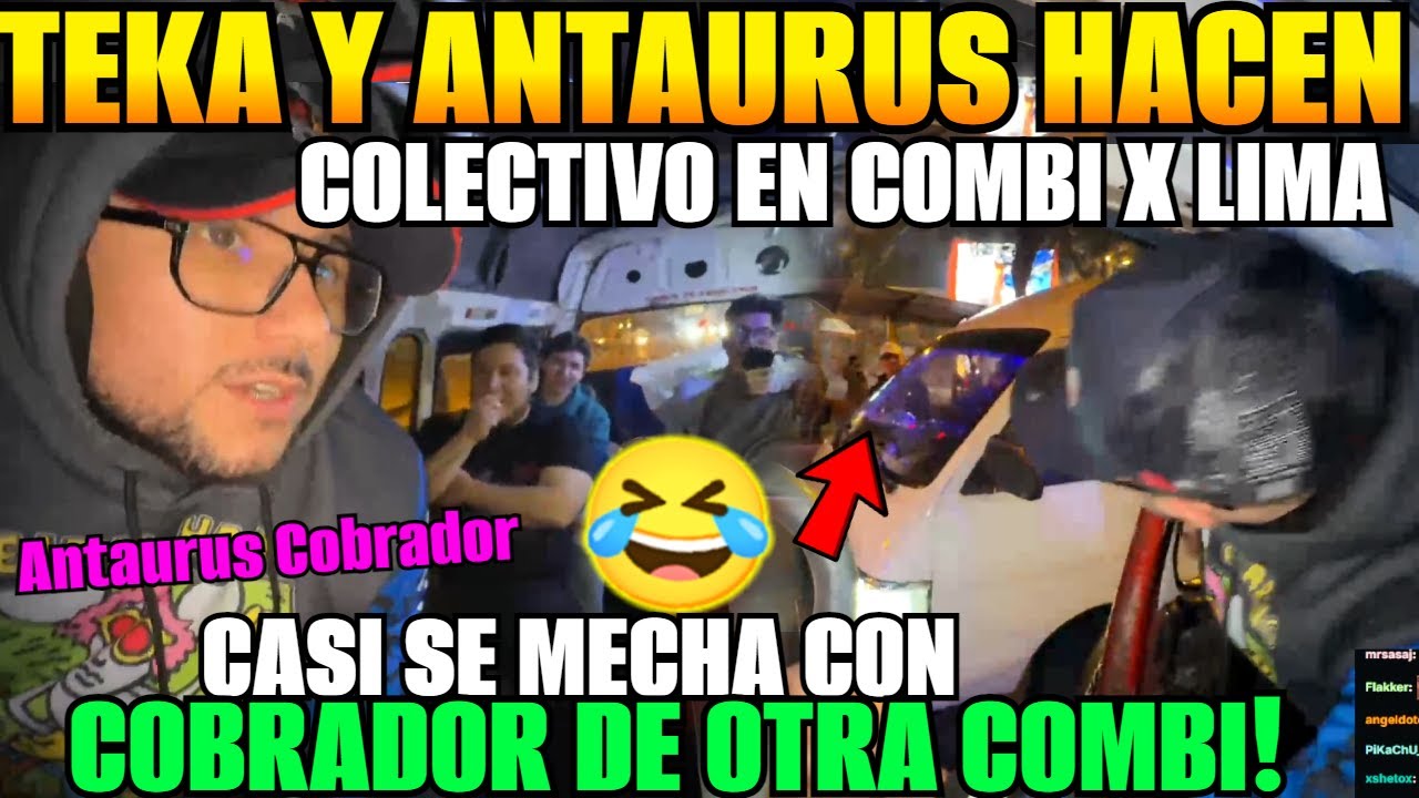 😅Antaurus hace d cobrador de combi en la vida real CASI SE PEL3A CON OTRO COLECTIVO!😅