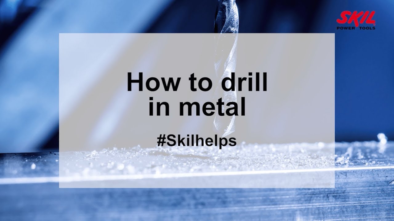 How to drill in metal YouTube