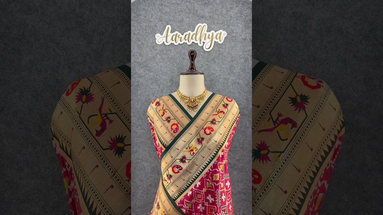 Traditional Kanchivaram Patola Paithani Silk Saree