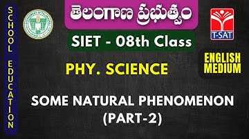 SIET : 08th CLASS (E/M) || PHY. SCIENCE : SOME NATURAL PHENOMENON (Part-2) || T-SAT || 22.12.2022