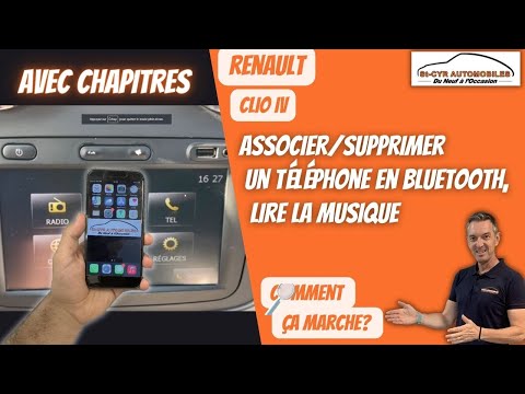 Renault Clio 4 ou IV,  Associer / supprimer un téléphone en Bluetooth, comment ça marche?