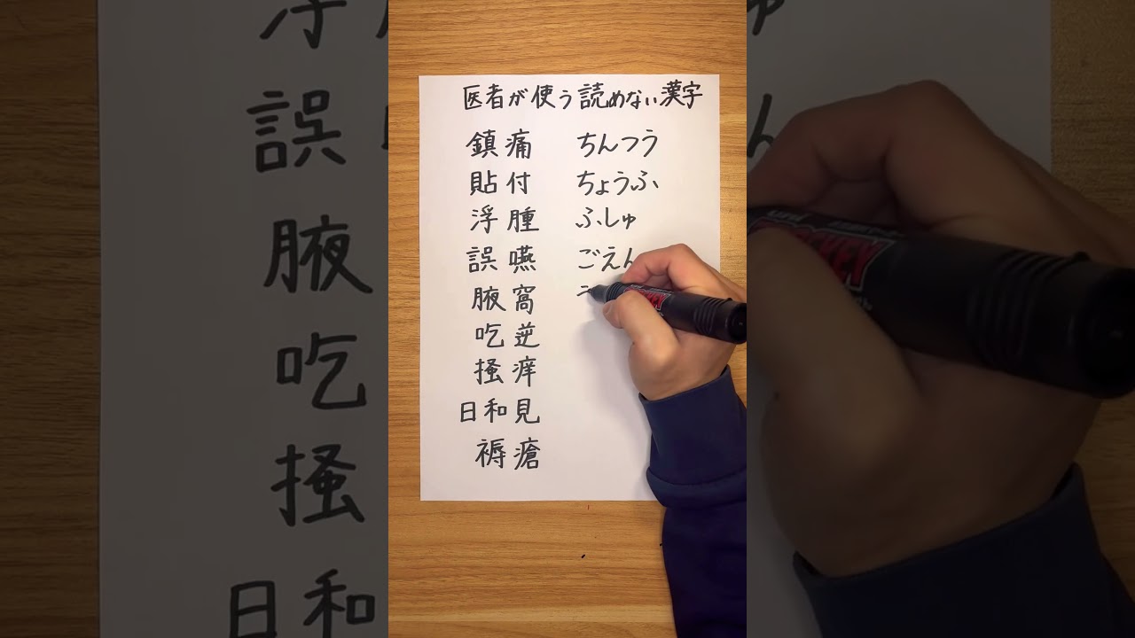 医者が使う読めない日本語 #japanese #learnjapanese #kanji