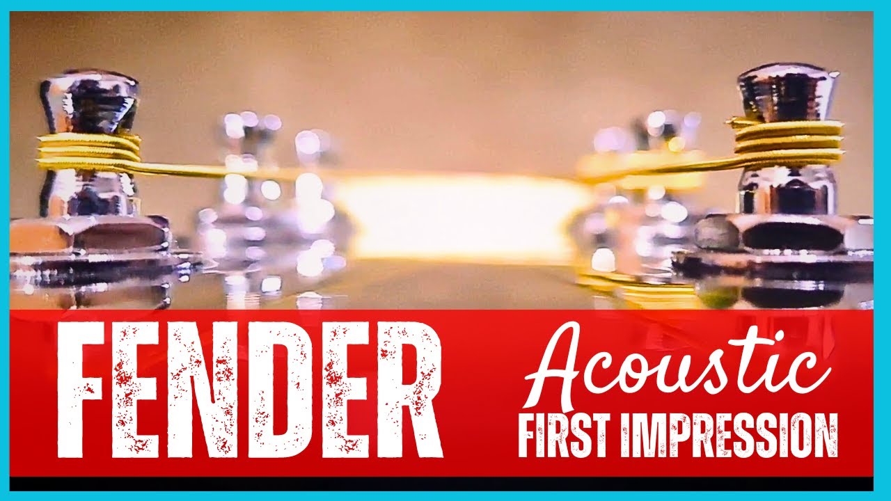 Fender Acoustic Guitar Review First Impression Fender CD60SCE YouTube