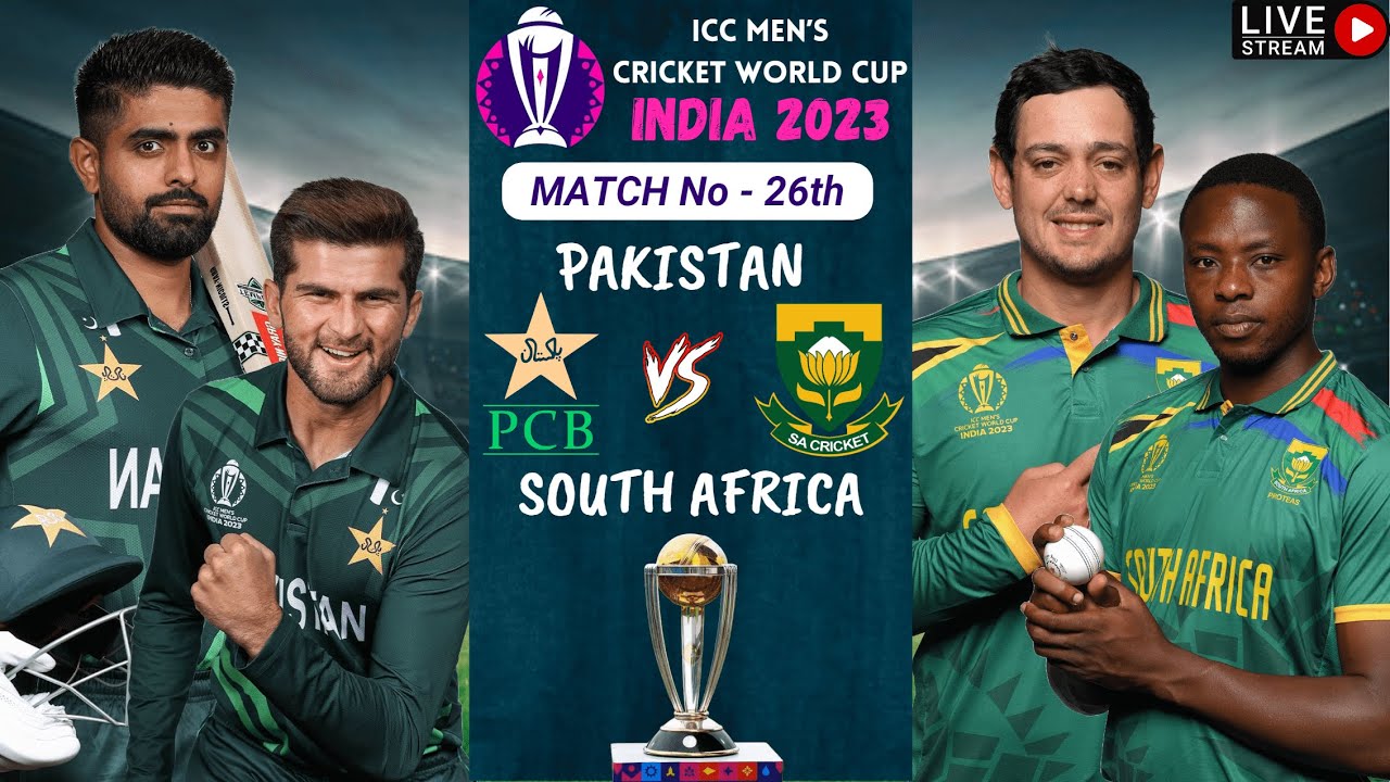 Live Pakistan vs South Africa, 26th Match MA Chidambaram Stadium