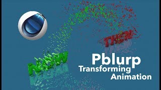 Pblurp Transforming Text Animation using Cinema 4D Tutorial