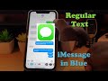 How to Set Up iMessage ( Regular Text vs iMessage)