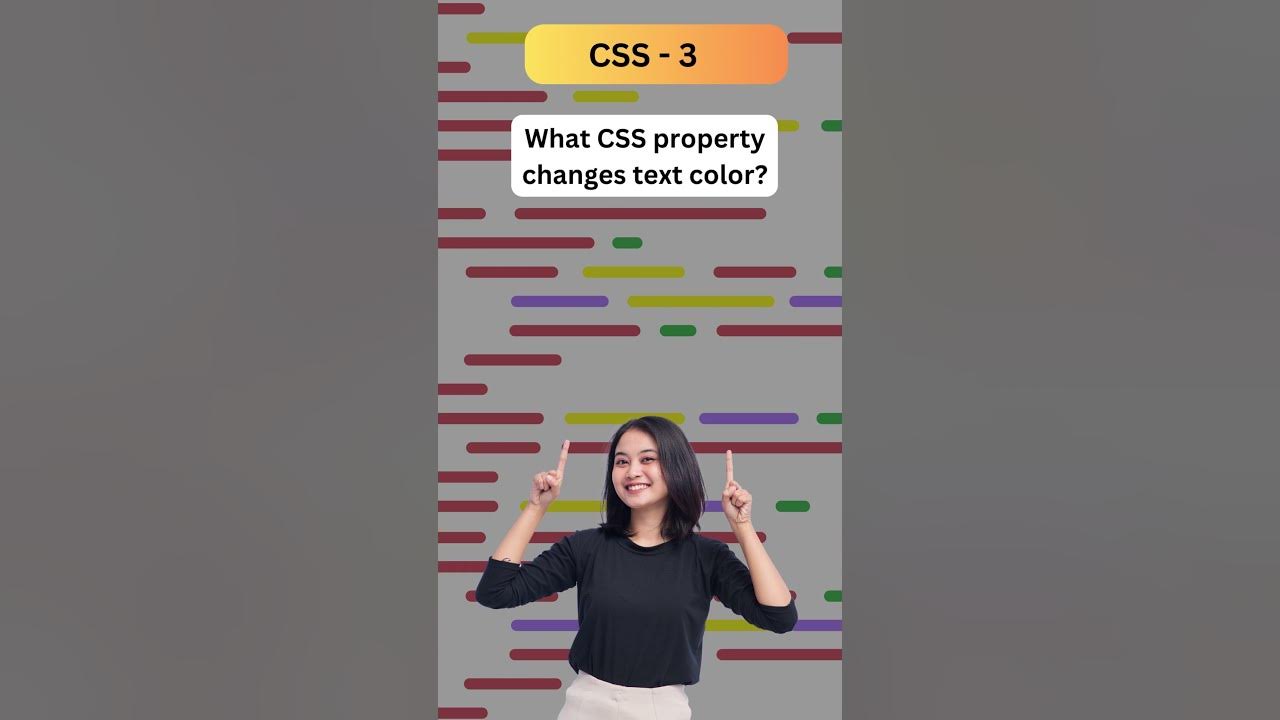 Change Text Color!| Riddle | HTML | Interview #riddle #css #coding # ... image.