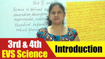 3rd & 4th EVS Science | Introduction Video | CBSE Science Syllabus