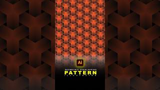 How To Create Geometric Overlapping Pattern In illustrator #shorts