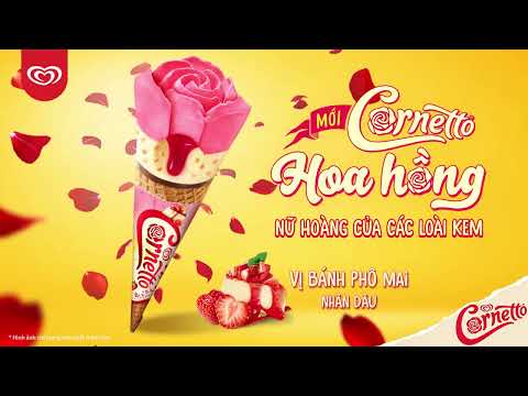 Video CORNETTO HOA HỒNG MỚI - NỮ HOÀNG CỦA CÁC LOÀI KEM! - youtube