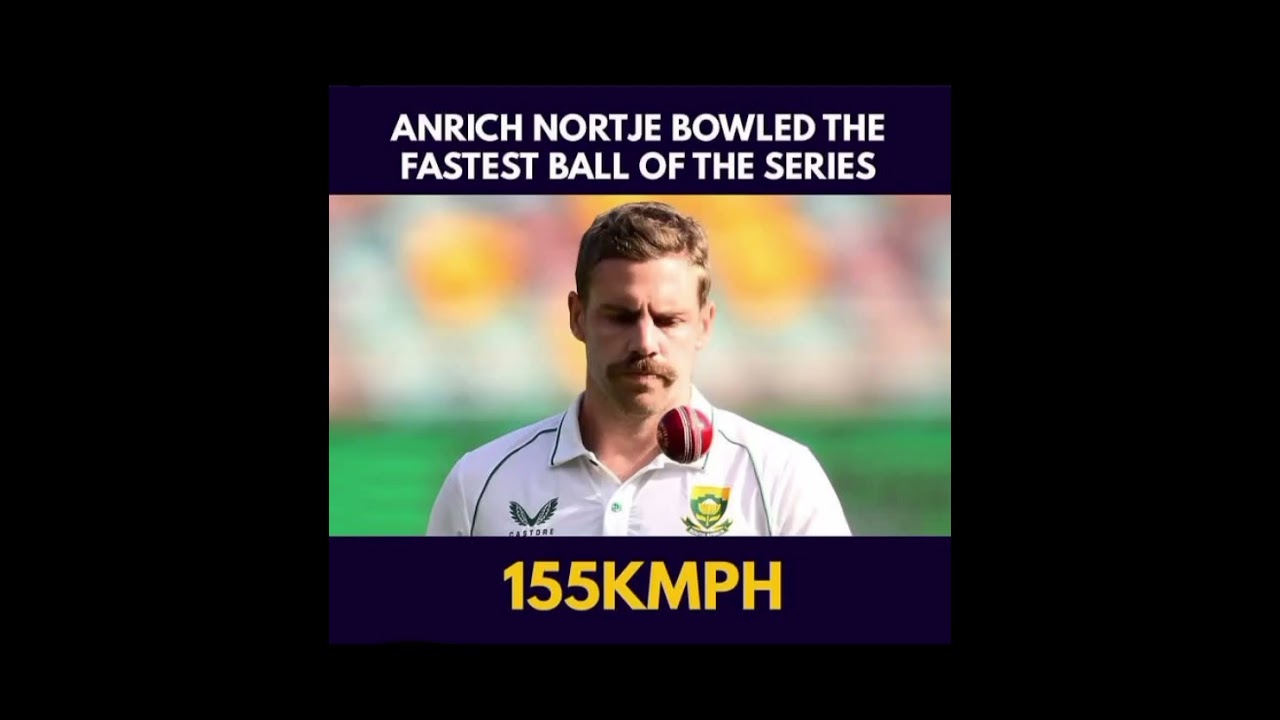 anrich nortje bowled the fastest ball of the series 🎉💥💥💪💪🎊🔥