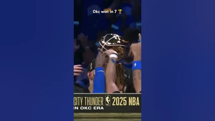 Okc won the championship 🍾🎉🏆 #nba #nbafinals #trending #thunder #pacers