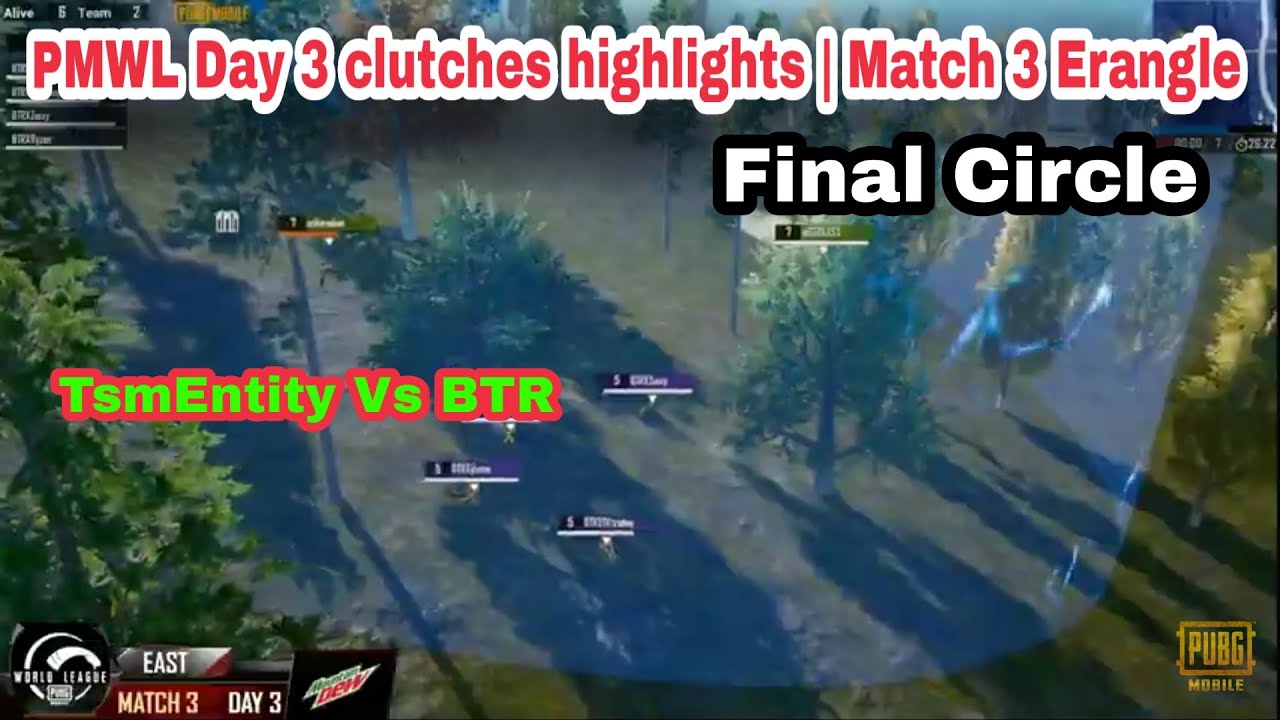 PMWL Day 3 highlights | Match 3 Erangle | PMWL Highlights